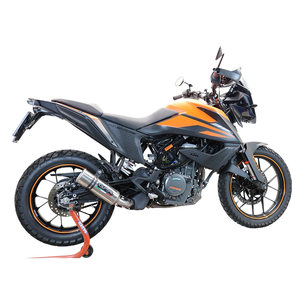 Scarico GPR compatibile con  Ktm Adventure 390 2020-2020, M3 Inox , Terminale di scarico racing, con raccordo, senza omologazione