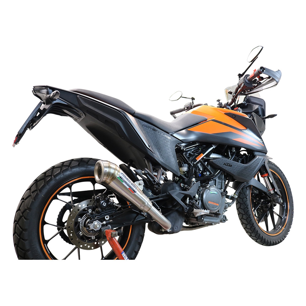 Scarico GPR compatibile con  Ktm Adventure 390 2020-2020, Powercone Evo, Scarico omologato, silenziatore con db killer estraibile e raccordo specifico