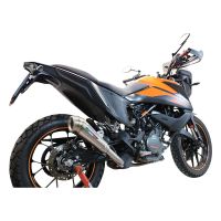 Scarico GPR compatibile con  Ktm Adventure 390 2020-2020, Powercone Evo, Scarico omologato, silenziatore con db killer estraibile e raccordo specifico