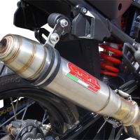 GPR exhaust compatible with  Ktm LC 8 Super Adventure 1290 - S - R - T 2017-2020, Deeptone Inox, Homologated legal slip-on exhaust including removable db killer and link pipe 