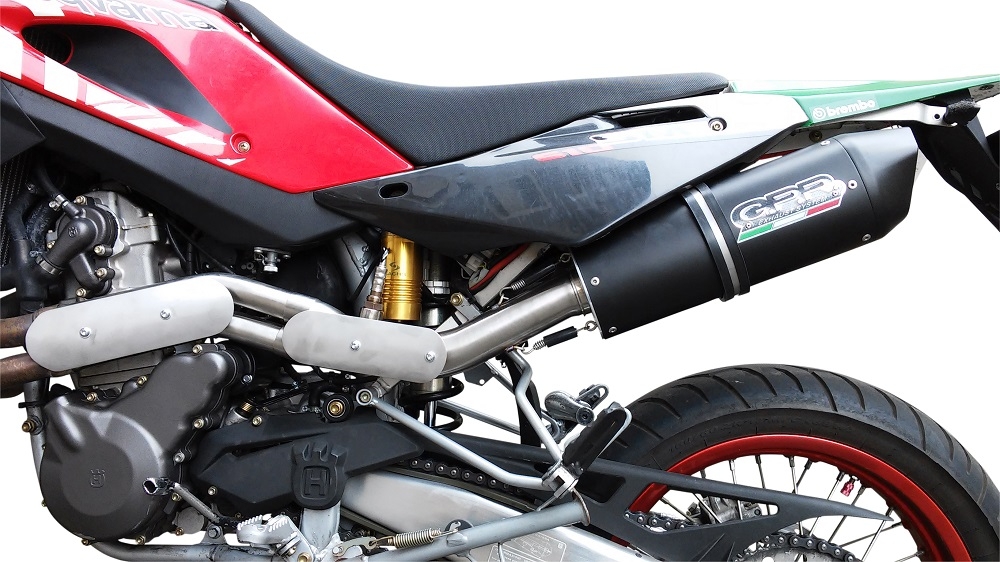 Scarico GPR compatibile con  Swm Motorcycles RS 650 R  2017-2018, Furore Nero, Scarico omologato, silenziatore con db killer estraibile e raccordo specifico