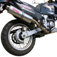 GPR exhaust compatible with  Honda Africa Twin XRV 750 RD07 1993-2003, Trioval, Homologated legal slip-on exhaust including removable db killer and link pipe 