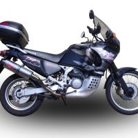 GPR exhaust compatible with  Honda Africa Twin XRV 750 RD07 1993-2003, Trioval, Homologated legal slip-on exhaust including removable db killer and link pipe 