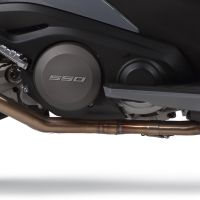 Scarico GPR compatibile con  Kymco Ak 550 2017-2020, M3 Inox , Scarico completo racing, fornito con db killer estraibile e collettore, non conforme per uso stradale