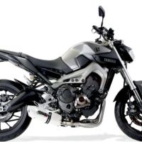 GPR exhaust compatible with  Yamaha Mt-09 Tracer 900 2015-2016, Albus Ceramic, Homologated legal full system exhaust, including removable db killer and catalyst 
