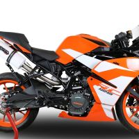 GPR exhaust compatible with  Ktm Rc 125 2017-2020, Albus Evo4, Homologated legal slip-on exhaust including removable db killer, link pipe and catalyst 