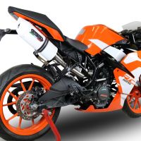 GPR exhaust compatible with  Ktm Rc 125 2017-2020, Albus Evo4, Homologated legal slip-on exhaust including removable db killer, link pipe and catalyst 