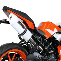 GPR exhaust compatible with  Ktm Rc 125 2017-2020, Albus Evo4, Homologated legal slip-on exhaust including removable db killer, link pipe and catalyst 