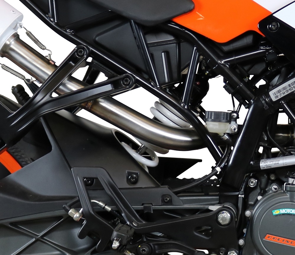 GPR exhaust compatible with  Ktm Rc 125 2017-2020, Albus Evo4, Homologated legal slip-on exhaust including removable db killer, link pipe and catalyst 
