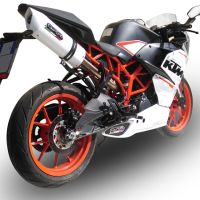 Scarico GPR compatibile con  Ktm Rc 390 2015-2016, Albus Ceramic, Terminale di scarico omologato, fornito con db killer estraibile, catalizzatore e raccordo specifico