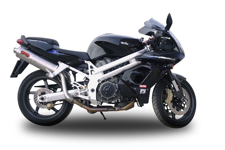 Scarico GPR compatibile con  Aprilia Sl -Falco 1000 2000-2004, Trioval, Coppia di terminali di scarico omologati, forniti con db killer removibili e raccordi specifici