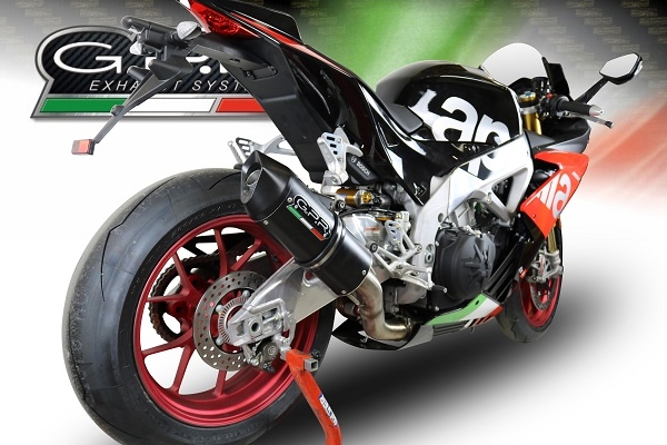 Scarico GPR compatibile con  Aprilia Tuono V4 1100 -Rr -Factory 2015-2016, Furore Nero, Terminale di scarico omologato,fornito con db killer estraibile,catalizzatore e collettore