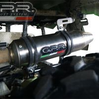 GPR exhaust compatible with  Artic Cat Trv 700 2008-2011, Deeptone Atv, Homologated legal slip-on exhaust including removable db killer and link pipe 