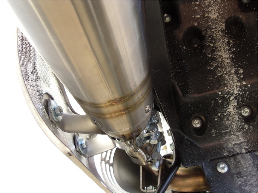 Scarico GPR compatibile con  Husqvarna TE 630 E - SMS 630 - Smr 630 2010-2014, Albus Ceramic, Coppia di terminali di scarico omologati, forniti con db killer removibili e raccordi specifici