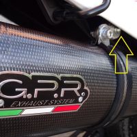 Scarico GPR compatibile con  Husqvarna TE 630 E - SMS 630 - Smr 630 2010-2014, Albus Ceramic, Coppia di terminali di scarico omologati, forniti con db killer removibili e raccordi specifici