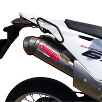 GPR exhaust compatible with  Husqvarna TE 630 E - SMS 630 - Smr 630 2010-2014, Powercone Evo, Dual Homologated legal slip-on exhaust including removable db killers and link pipes 