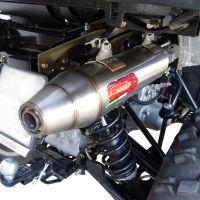 Scarico GPR compatibile con  Polaris Sportsman 800 X2 2007-2010  2007-2010, Deeptone Atv, Scarico omologato, silenziatore con db killer estraibile e raccordo specifico