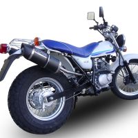 GPR exhaust compatible with  Suzuki Rv 125 Van Van 2003-2017, Furore Nero, Homologated legal slip-on exhaust including removable db killer, link pipe and catalyst 