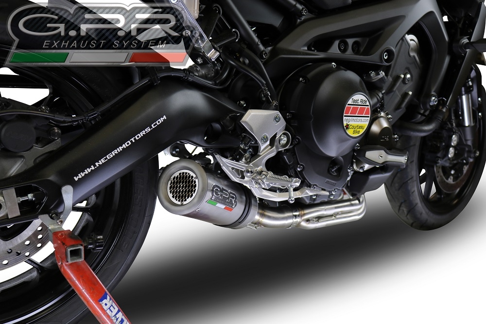 Scarico GPR compatibile con  Yamaha Mt-09 2021-2023, M3 Inox , Scarico completo racing, fornito con db killer estraibile e collettore, non conforme per uso stradale