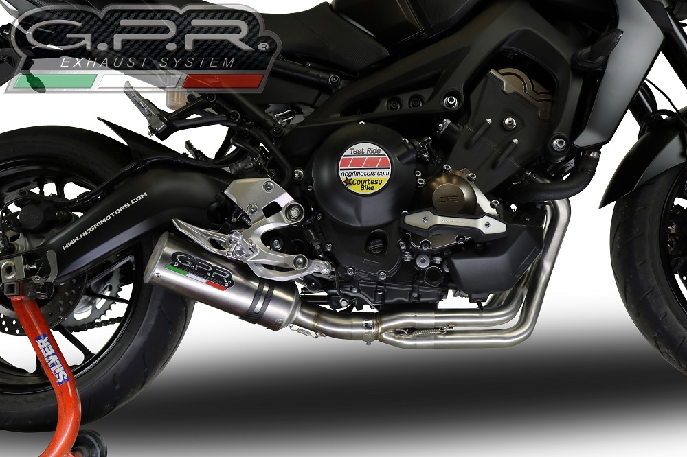 Scarico GPR compatibile con  Yamaha Mt-09 2021-2023, M3 Inox , Scarico completo racing, fornito con db killer estraibile e collettore, non conforme per uso stradale