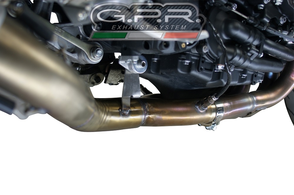 Scarico GPR compatibile con  Yamaha Mt-10 2016-2024, M3 Inox , Scarico racing semi completo con collettore specifico