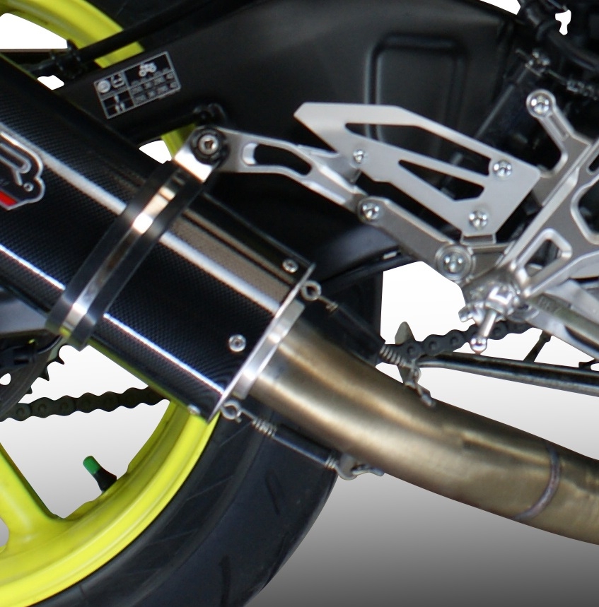 Scarico GPR compatibile con  Benelli Leoncino 500  2017-2024, M3 Inox , Terminale di scarico racing, con raccordo, senza omologazione