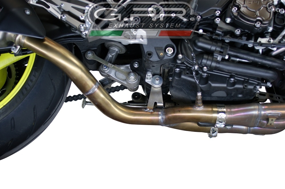 Scarico GPR compatibile con  Yamaha Mt-10 2016-2024, M3 Inox , Scarico racing semi completo con collettore specifico