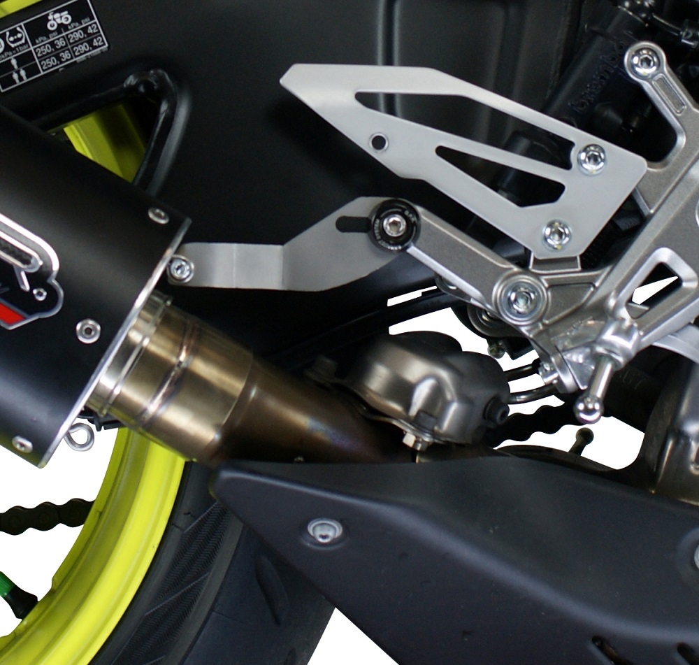 GPR exhaust compatible with  Yamaha Mt-10 2016-2024, M3 Poppy , Homologated legal slip-on exhaust including removable db killer and link pipe 