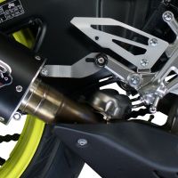GPR exhaust compatible with  Yamaha Mt-10 2016-2024, M3 Poppy , Homologated legal slip-on exhaust including removable db killer and link pipe 