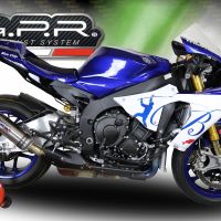 GPR exhaust compatible with  Yamaha Yzf R1-R1-M 2020-2024, M3 Inox , Homologated legal slip-on exhaust including removable db killer and link pipe 