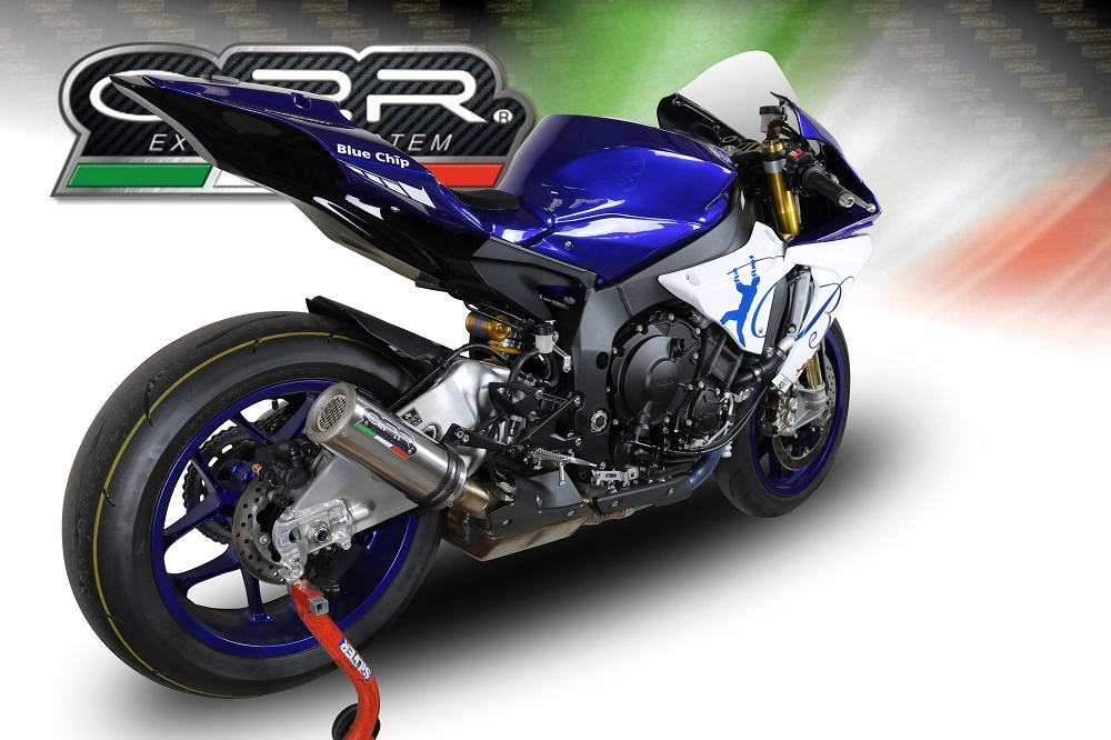 GPR exhaust compatible with  Yamaha Yzf R1-R1-M 2020-2024, M3 Inox , Homologated legal slip-on exhaust including removable db killer and link pipe 