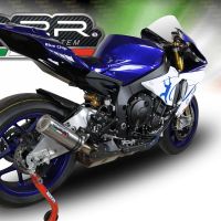 GPR exhaust compatible with  Yamaha Yzf R1-R1-M 2020-2024, M3 Inox , Homologated legal slip-on exhaust including removable db killer and link pipe 