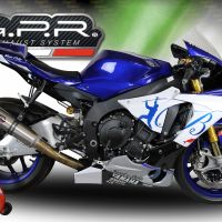 Scarico GPR compatibile con  Yamaha Yzf R1-R1-M 2020-2024, M3 Inox , Scarico racing semi completo con collettore specifico