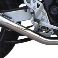 Scarico GPR compatibile con  Suzuki Gsf 650 Bandit - S  2005-2006, Trioval, Terminale di scarico omologato, fornito con db killer estraibile, catalizzatore e raccordo specifico