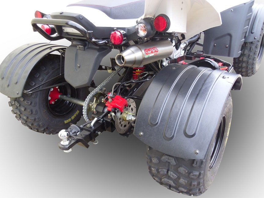 GPR exhaust compatible with  Beeline Bestia 5.5 Supermoto -Offroad 2011-2021, Deeptone Atv, Homologated legal full system exhaust, including removable db killer 