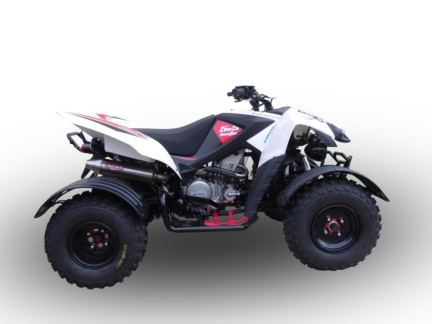 GPR exhaust compatible with  Beeline Bestia 5.5 Supermoto -Offroad 2011-2021, Deeptone Atv, Homologated legal full system exhaust, including removable db killer 