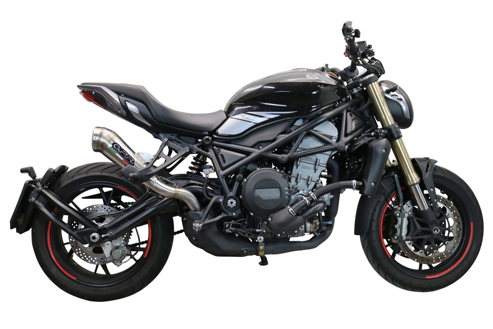 GPR exhaust compatible with  Benelli 752 S 2022-2024, Powercone Evo, Homologated legal slip-on exhaust including removable db killer and link pipe 
