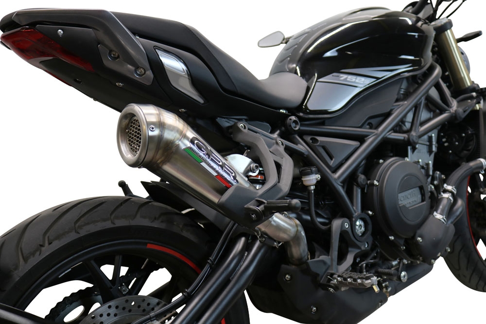 GPR exhaust compatible with  Benelli 752 S 2022-2024, Powercone Evo, Homologated legal slip-on exhaust including removable db killer and link pipe 