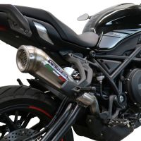GPR exhaust compatible with  Benelli 752 S 2022-2024, Powercone Evo, Homologated legal slip-on exhaust including removable db killer and link pipe 