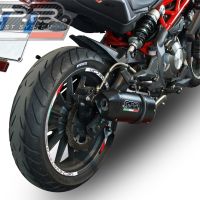 Scarico GPR compatibile con  Benelli Bn 302 S 2017-2024, Furore Evo4 Nero, Scarico omologato, silenziatore con db killer estraibile e raccordo specifico