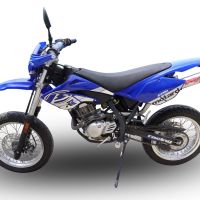 Scarico GPR compatibile con  Beta RR 125 Enduro Ac 4t 2005-2009, Deeptone Inox, Scarico omologato, silenziatore con db killer estraibile e raccordo specifico