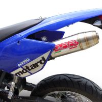 Scarico GPR compatibile con  Beta RR 125 Enduro Ac 4t 2005-2009, Deeptone Inox, Scarico omologato, silenziatore con db killer estraibile e raccordo specifico
