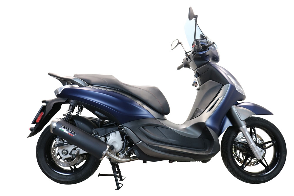 Scarico GPR compatibile con  Piaggio Beverly 350  2016-2020, Evo4 Road, Scarico completo omologato,fornito con db killer estraibile,catalizzatore e collettore