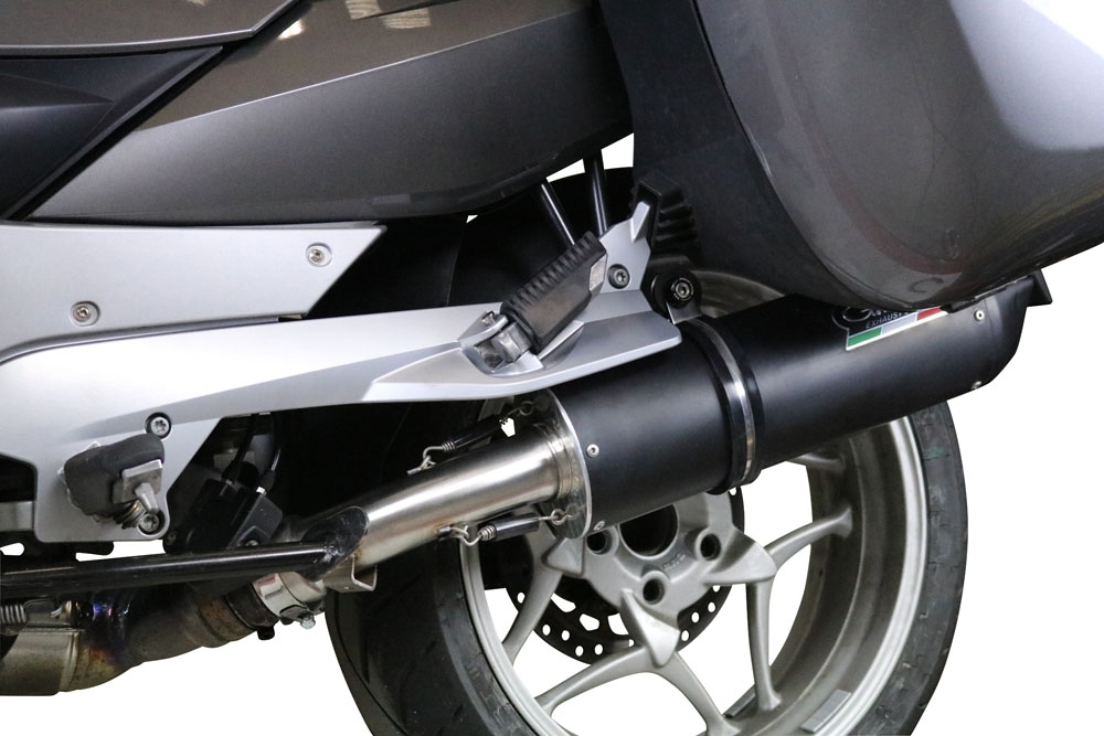 Scarico GPR compatibile con  Bmw R 1200 R 2006-2010, Furore Nero, Scarico omologato, silenziatore con db killer estraibile e raccordo specifico