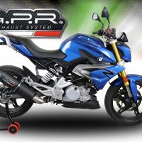 Scarico GPR compatibile con  Bmw G 310 R 2022-2024, Furore Evo4 Nero, Scarico completo omologato,fornito con db killer estraibile,catalizzatore e collettore