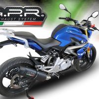 Scarico GPR compatibile con  Bmw G 310 R 2022-2024, Furore Evo4 Nero, Scarico completo omologato,fornito con db killer estraibile,catalizzatore e collettore