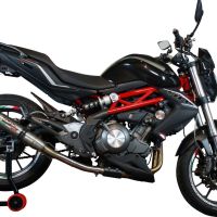 GPR exhaust compatible with  Benelli Bn 302 S 2017-2024, Deeptone Inox, Homologated legal slip-on exhaust including removable db killer and link pipe 