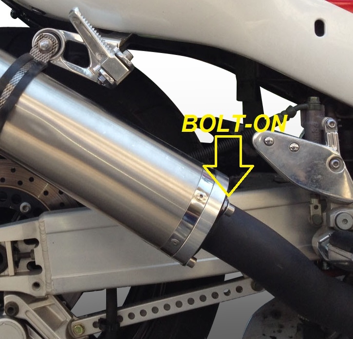 Scarico GPR compatibile con  Suzuki Gsx-R 1000  2001-2002, Inox Tondo, Silenziatore di scarico omologato, con flangia specifica, con db killer estraibile