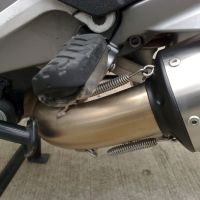 Scarico GPR compatibile con  Moto Guzzi Breva 850 2006-2011, Trioval, Scarico omologato, silenziatore con db killer estraibile e raccordo specifico