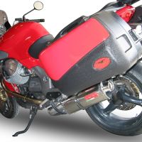 Scarico GPR compatibile con  Moto Guzzi Breva 1100 4V  2005-2010, Trioval, Scarico omologato, silenziatore con db killer estraibile e raccordo specifico